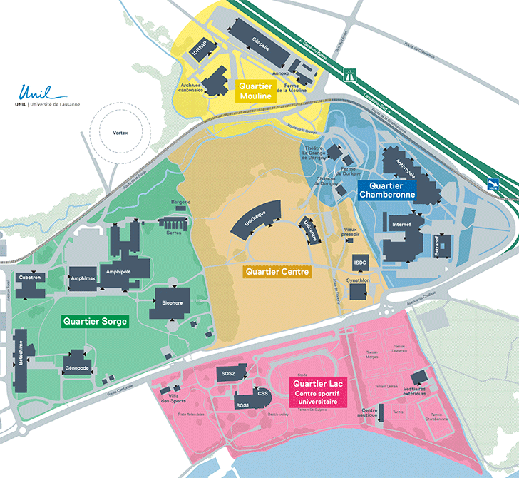 Plans des quartiers UNIL-Dorgigny