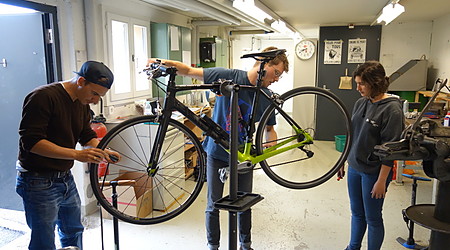 Atelier vélo à la Ferme de la Mouline