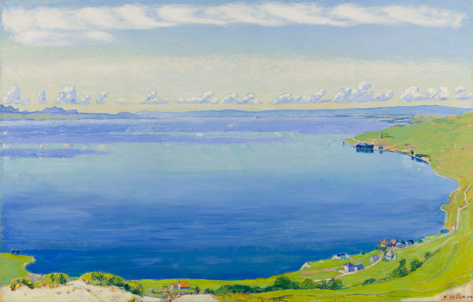 Ferdinand Hodler, Le lac Léman vu de Chexbres, 1904, Musée cantonal des Beaux-Arts de Lausanne.jpeg